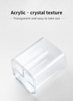 Organizador De Pinceles Para Uñas Transparente De Acrílico Con 3 Grillas Estilo Simple Soporte Para Maquillaje Y Almacenamiento De Lápices De Ojos - details 2