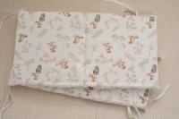 LALA - Barandilla de cuna para Bebé, Valla de Tela anticolisión, Algodón fácil, Pequeño Hongo, Conejo, 120x30, a Pieza - details 6