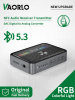 NFC Bluetooth 5.3 Receptor de Audio Transmisor RGB Luz Colorida USB 3.5MM AUX RCA Coaxial Óptico DAC Convertidor HIFI Adaptador Inalámbrico para PC TV Coche Altavoz Auriculares - details 0