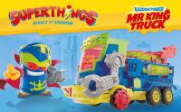 SUPERTHINGS KAZOOM POWER – Mr. King Truck. Camión de Mr King de la serie de TV “Superthings Kazoom Power”. Contiene 1 Mr King Truck, 1 Mr King exclusivo, 4 Robotoxics, 1 disparador y 3 proyectiles - details 0