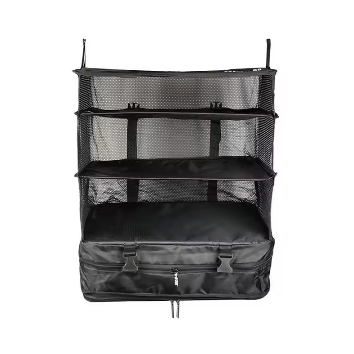 Organizador De Viaje Trípode Colapsable Para Ropa Eco-amigable De Tela Multiusos Para Acampar Al Aire Libre Y Uso En Armario - 1