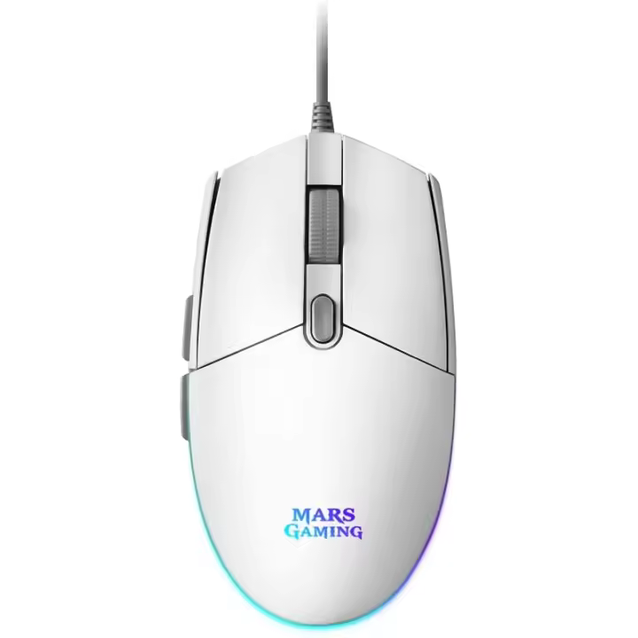 Mars Gaming Ratón MMG 3200dpi RGB FLOW Blanco - 1