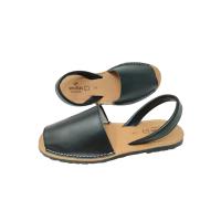 Sevillas Menorquinas Abarcas en Piel Mod. 778 - Colores Marino Cuero Blanco Negro Azulón - Unisex - España - Primavera Verano - Talón Abierto - Piso de Goma Antideslizante - details 0