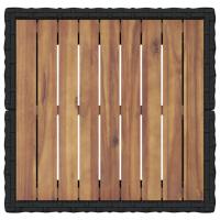 Conjunto de Bistro de Jardín de 3 Piezas vidaXL con Cojines Ratan de Polipropileno Negro - details 5