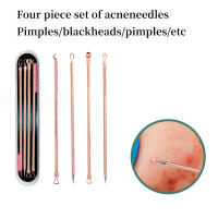 Juego De 4 Piezas De Agujas De Acné En Oro Rosa Herramientas Especiales Para Romper Acné Ultra-Puntiagudas Y No Sensacionales - details 0