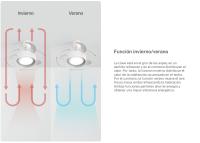 CREATE - Ventilador de techo 40W silencioso Ø55cm aspas retráctiles con luz LED - WIND CLEAR LAMP - details 2