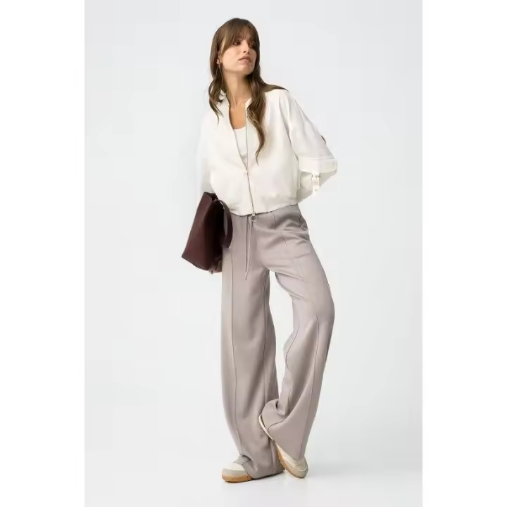 Marcas Mujer Pantalones Ropa Tiffosi Tiffosi mujer  Legging rayas -Tiffosi- Valentina gris - 1