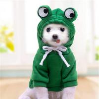Sudadera con capucha para perro: suéter básico para perro, linda chaqueta cálida con forma de rana, ropa para mascotas, ropa para clima frío, ropa de abrigo para gatos, cachorros pequeños a medianos, forma 1, XS - details 3