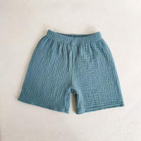 Shorts De Algodón Para Niños Y Niñas Pantalones Cortos Transpirables Y Suaves Para Verano Ropa De Bebé Estilo Casual Cierre Elástico Talla True Fit - details 5