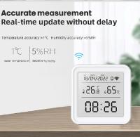 Sensor De Temperatura Y Humedad WiFi Tuya Con Iluminación Inteligente Compatible Con Alexa Y Google Assistant Para El Hogar - details 8