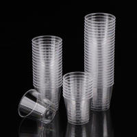 50Pcs Copas De Postre Mini Desechables De 30ML En Plástico Transparente Para Fiestas De Cumpleaños Picnics Y Prueba De Comida En La Cocina - details 5