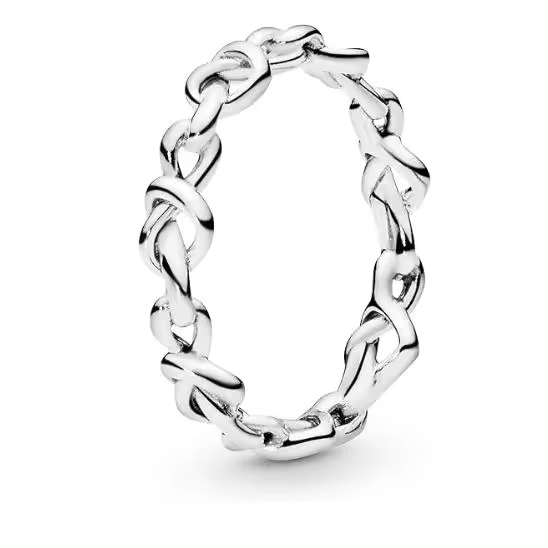 Pandora Moments - Anillo de Plata de Lei con Corazones anudados para Mujer, Viene con Caja De Regno original. - 1