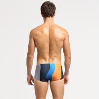Pantalones De Playa Para Hombre Verano Ropa Deportiva Swimwear Shorts Color Patchwork Cómodos Y Delgados Boxers Para Natación - details 9