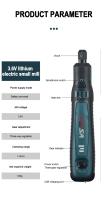 Mini Trituradora Recargable Por USB Herramienta Rotativa Micro Engraver Pluma Para Grabado Y Trituración De Jade - details 13