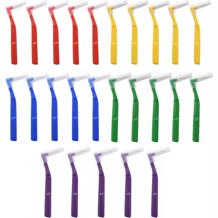 25 Unidades Cepillos Interdentales Higiene Oral Dental Floss Cepillo de Hilo Dental Bracks PARES LA Limpieza de Dientes Herramienta de Limpieza - 1