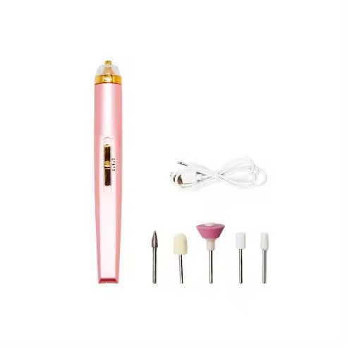 Mediawavestore Mini Torno de Uñas Eléctrico Portátil Recargable a 12.000 RPM con 2 Velocidades - Herramientas de Manicura - 1