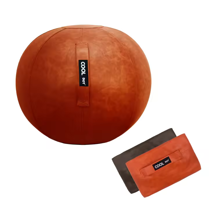 Cooldot Funda para Pelota de Pilates y Bola de Yoga PREMIUM Cubierta de Cuerina para Deporte Fitness Fitball Embarazo Asiento de Oficina o Casa - Varios Colores y Tamaños - 1