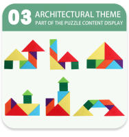 Puzzle De Madera 3D Magnético Juegos Geométricos Tangram Montessori Educación Temprana Sorteo Juguetes Para Niños Regalos - details 15