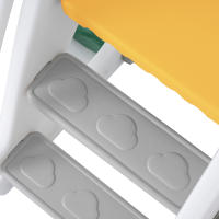 Tobogán infantil con columpio, tobogán infantil 4 en 1, tobogán, escaleras, columpio, estructura de baloncesto, tobogán columpio para interior - details 1