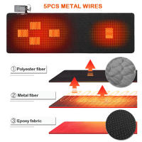 Alfombra Calentable USB Para Campamento Matrícula De Descanso Ajustable En 3 Niveles Accesorios De Camping Material PE Aislante Térmico - details 1