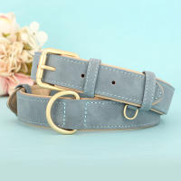 Collar De Cuero Genuino Para Perros Duradero Y Ajustable Con Colgante Suave Para Pequeños Medianos Y Grandes Razas Incluye Pitbull Pug - details 9