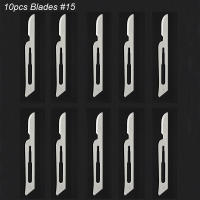 Cuchillo De Carbono Para Cirugía Y Oficina Hojas De Afeitar Números 10 11 12 15 Manija Larga Y Fuerte Para Cortar Metálico Y Madera - details 5