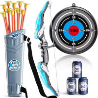 Juego De Tiro Deportivo Para Niños Arco Y Flechas Juguetes De Exterior Regalo De Cumpleaños Y Navidad Desarrolla La Habilidad De Agarrar Y Moverse - details 8