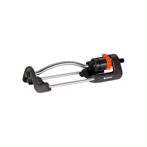 GARDENA Aspersor Oscilante GARDENA Aqua S 90-220 m², Metal, Alcance Regulable - 74370 Aspersor oscilante Complementos y Recambios para Regar Valvulas Riego - 1
