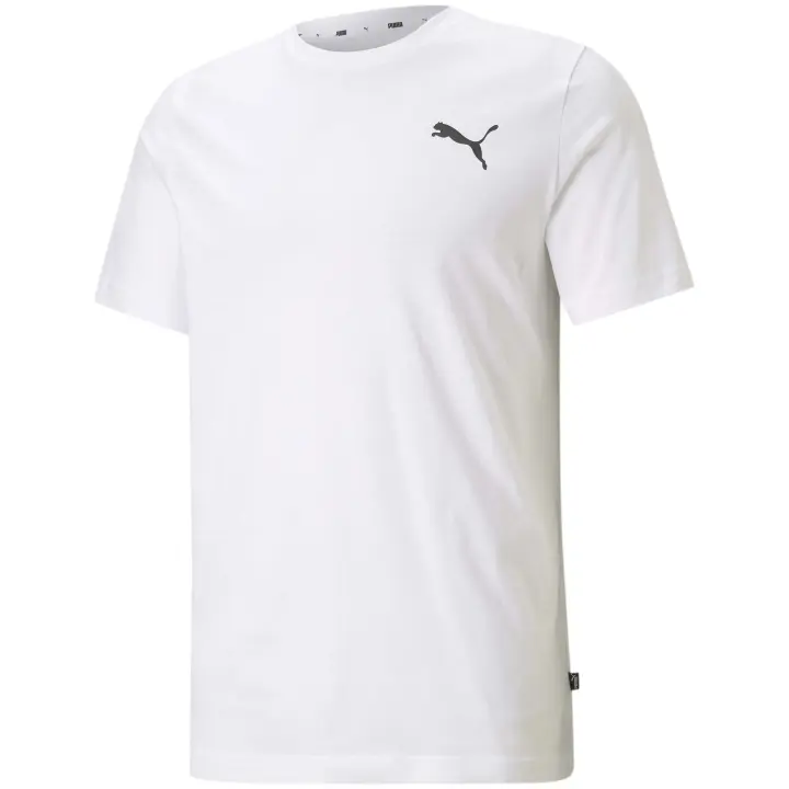 Camiseta de Manga Corta Puma Essentials Small Logo para hombre en color blanco - 1