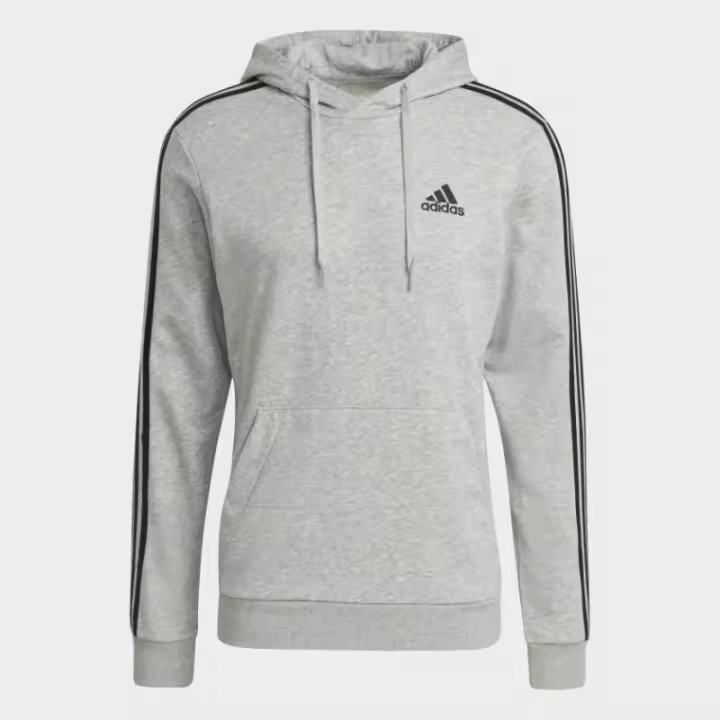 SUDADERA CON GORRO ESSENTIALS 3 FRANJAS Adidas - 1