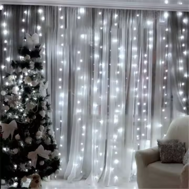 Luces De Encaje LED Con Control Remoto Y Alimentación USB 3M X 6/3/2/1M Para Decoración De Navidad Y Hogar Puerta Y Dormitorio - 1