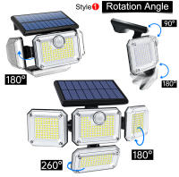 Lámpara De Seguridad Solar Impermeable Con Sensor De Movimiento 122/333 LED Para Iluminación Exterior Decoración De Jardín Luz De Calle Sconce Spotlights - details 4