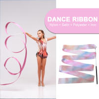 Banda De Danza Brillante Y Plateada 2m/4m Para Niños Accesorios De Entrenamiento De Gimnasia Y Ballet Rodillo De Twirling Artístico De Aro De Deporte - details 2