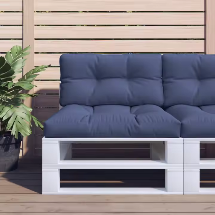 vidaXL Cojín para sofá de palets tela 120x40x12 cm en color Gris/Beige/Negro y más | acolchados duraderos para sofás de jardín terraza exterior - 1
