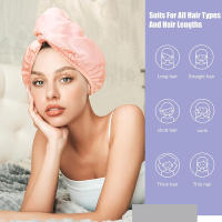Delantal De Pelo Seco De Seda Envuelto En Satén Ultra Suave De Coral Absorbente Y Rápido Para Ducha Estilo Sólido Color Sólido - details 6
