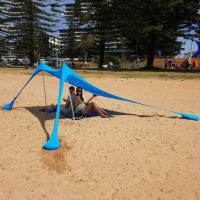 Carpa De Playa Al Aire Libre Refugio Del Sol Para Camping Sombrilla Unipersonal Impermeable Y Antiviento UPF50+ Portátil Para Familia - details 1