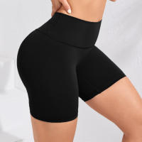 Shorts De Yoga Para Mujer Fitness Running High Waist Quick Drying Squat Proof Ciclismo Workout Gym Terciopelo Negro - details 11