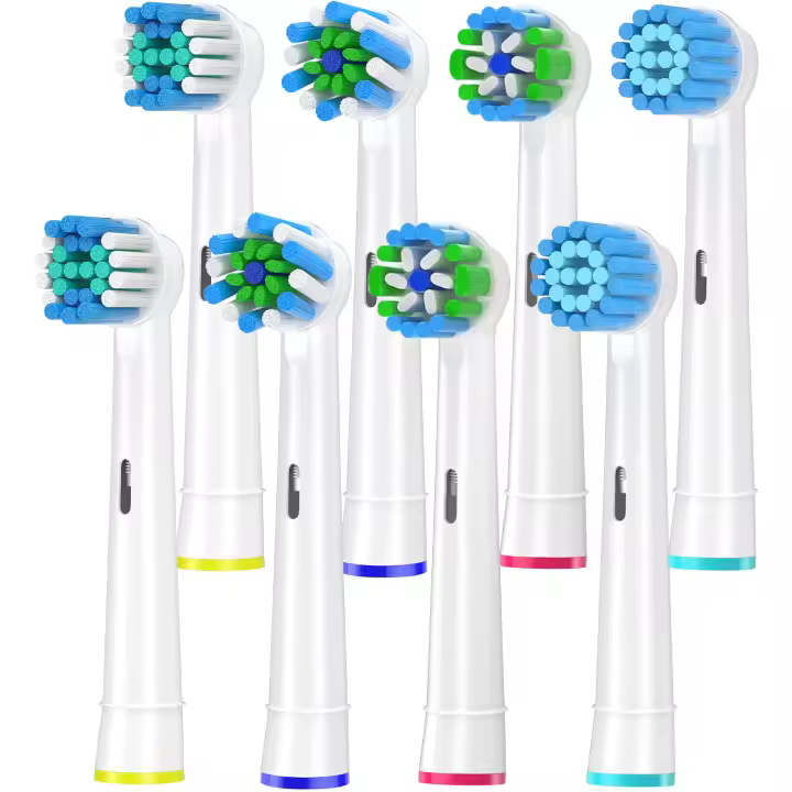 Cabezales De Cepillo De Dientes Compatible Con Braun Oral B Electrónicos Pack De 8 Piezas Adecuados Para Oral B Vitality pro Adultos - 1
