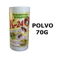 POLVO PARA CUCARACHAS,HORMIGAS,CARACOLES,POLILLAS,PULGAS,Diatomeas K-24 Ecologico 70G,cm,fespu - details 1