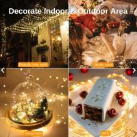 Luces De Fairy LED Con Alambre De Cobre Potenciado Por Batería Para Decoración De Habitación Jardín Bodas Fiesta Cumpleaños - details 5
