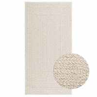 vidaXL Alfombra ZIZUR apariencia yute interior exterior en color Antracita/Crema/Beige - details 1