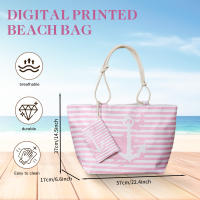 Bolso de playa plegable grande con cremallera - Bolso de hombro ligero y duradero con monedero incluido, ideal para compras, camping y viajes, diseño de hojas tropicales impreso, múltiples colores disponibles - details 1