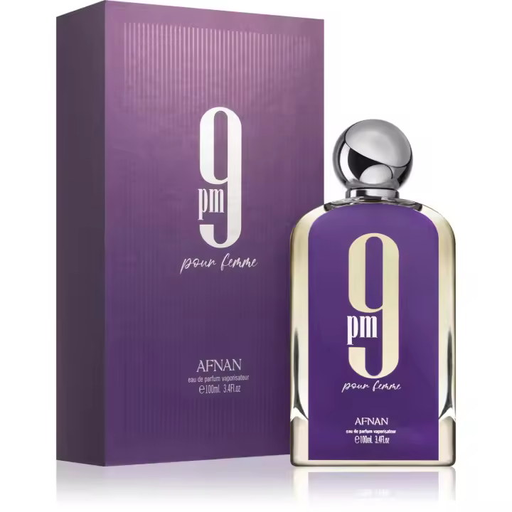 9PM Pour Femme de Afnan Perfume árabe Mujer Elegante Lujoso 100ml - 1