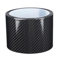 Película Protectora De Fibra De Carbono Negra Para Puertas De Coche Antirayones Adhesivo Accesorio De Coche - details 0