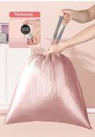 Bolsas De Basura Con Cordón Gruesas De Gran Capacidad Para Cocina Uso Doméstico Desechables Bolsas De Residuos Manuales Rosa - details 8