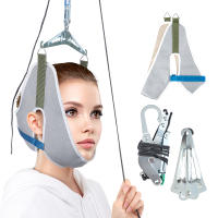 Kit De Tracción Cervical Colgante Por Puerta Con Cinturón De Apoyo Ajustable Corrector De Postura De Cuello Masajeador De Cabeza Para Espalda - details 0
