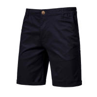 Verano nuevos pantalones cortos casuales de algodón para hombres europeos y americanos rectos ajustados pantalones de cinco cuartos ropa de hombre de color sólido de gran tamaño - details 3