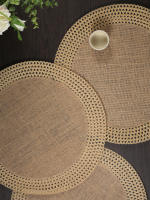 1/4pcs Nuevos Diseño Jute Natural Color Redondo Tapetes De Jute Con Borde Hueco Aislante De Calor Para La Mesa - details 2