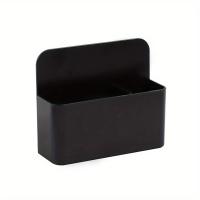 Porta Rotuladores Y Plástico Mini Tablero Magnético Blanco Negro Almacenamiento Multifuncional De Lápices Y Cera Estación De Oficina - details 7