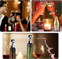 Tapones de botellas de vino, 6 tapones de vino de acero inoxidable reutilizables para ahorrar botellas, corchos de vino a prueba de fugas para vino, champán - details 3
